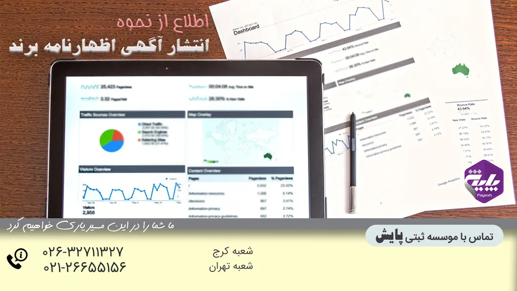 انتشار آگهی اظهارنامه برند