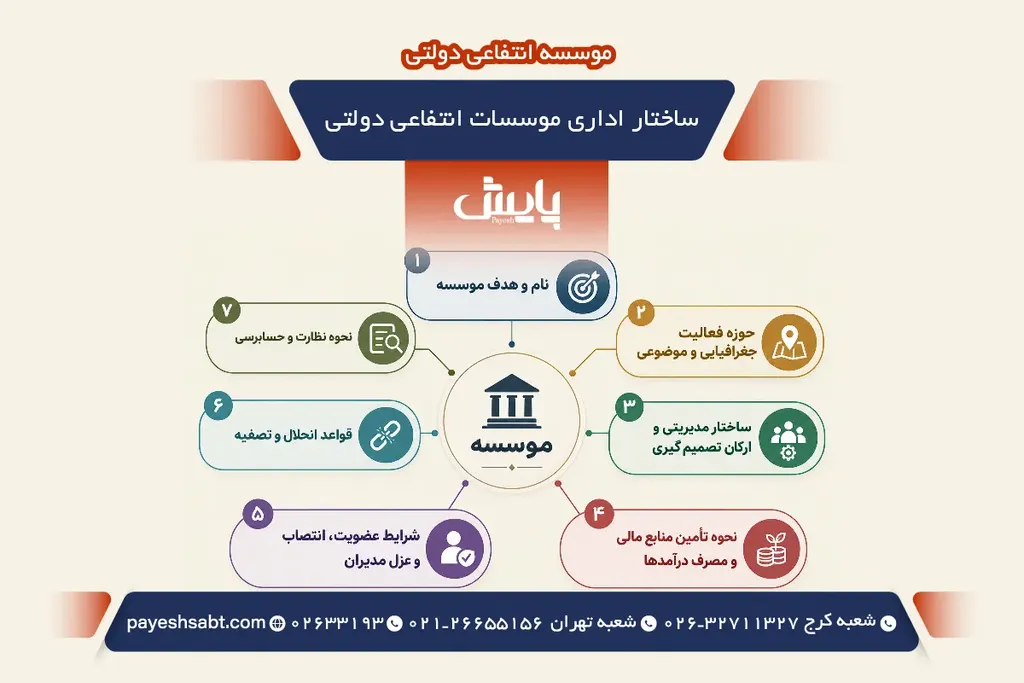 ساختار اداری موسسات انتفاعی دولتی