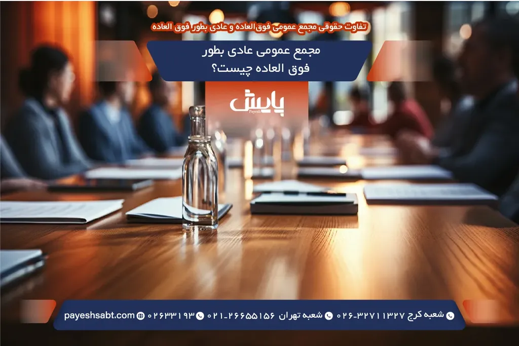 مجمع عمومی فوق العاده چیست؟