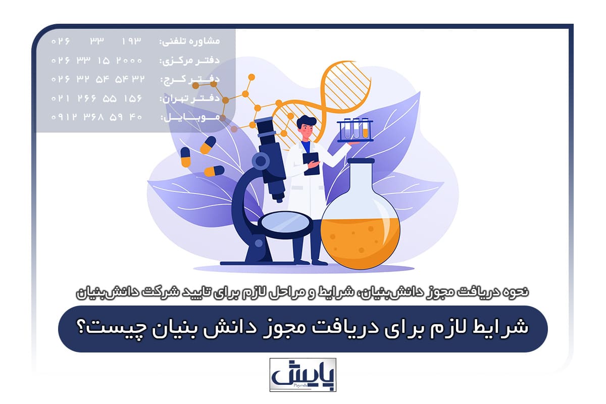 شرایط لازم برای دریافت مجوز دانش بنیان چیست؟